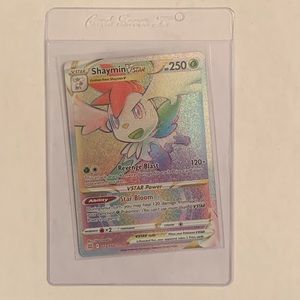 Shaymin VStar 173/172 Brilliant Stars (Rainbow Rare) Holo